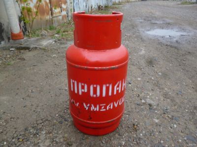 Лот: 14318039. Фото: 1. баллон газовый 27 литров вентиль... Баллоны, газ в баллонах