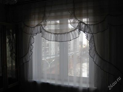 Лот: 829830. Фото: 1. штора тюль б/у. Шторы, тюль