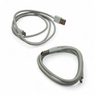 Лот: 25783123. Фото: 1. Кабель USB - Type-C, белый б/у. Дата-кабели, переходники