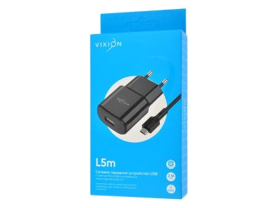 Лот: 20237735. Фото: 1. СЗУ VIXION L5m (1-USB/2.1A... Зарядные устройства, блоки питания, адаптеры сетевые для смартфонов