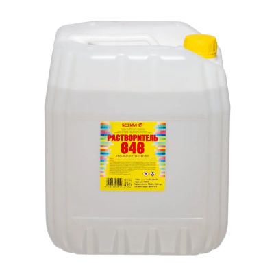 Лот: 24080511. Фото: 1. Растворитель 646, 10 л, Ясхим... Краски, лаки, растворитель