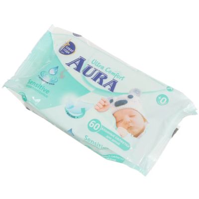 Лот: 25169937. Фото: 1. Салфетки влажные Aura, Ultra Comfort... Средства личной гигиены 