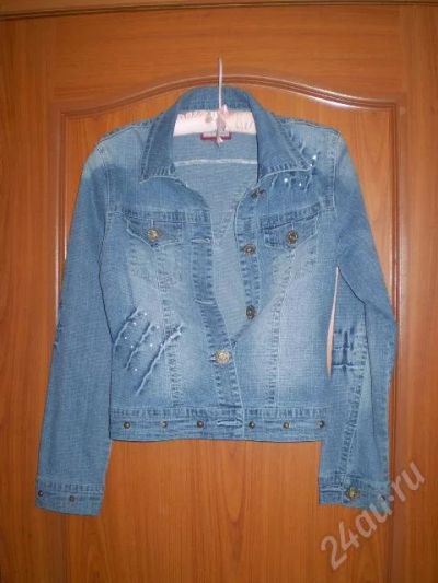 Лот: 36379. Фото: 1. курточка джинсовая! р 44!. Красноярск