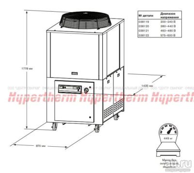 Лот: 17158212. Фото: 1. Охладитель: 5 TON 380-440V 3PH... Плазменная резка металлов