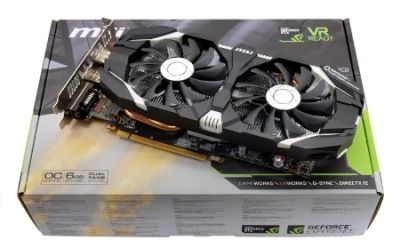 Лот: 10035331. Фото: 1. GeForce GTX1060 MSI 6GT OCV1... Видеокарты