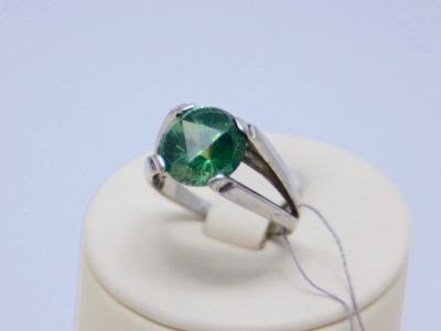 Лот: 14755702. Фото: 1. СЕРЕБРЯНОЕ КОЛЬЦО С ЦИРКОНОМ 4... Кольца, перстни
