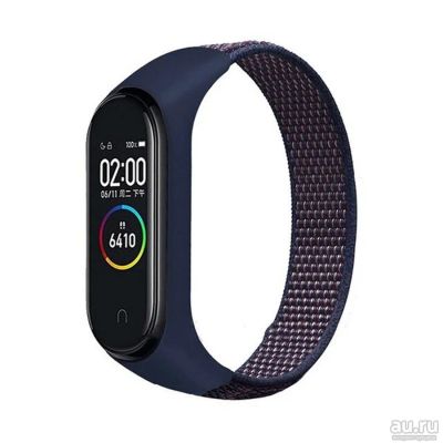 Лот: 18488027. Фото: 1. Ремешок плетеный нейлон для Xiaomi... Смарт-часы, фитнес-браслеты, аксессуары
