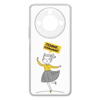 Лот: 25086800. Фото: 1. Чехол Krutoff Clear Case "Пофиг... Чехлы, бамперы