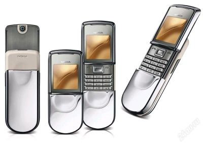 Лот: 1439217. Фото: 1. Nokia 8800 Sirocco Silver тайланд... Кнопочные мобильные телефоны