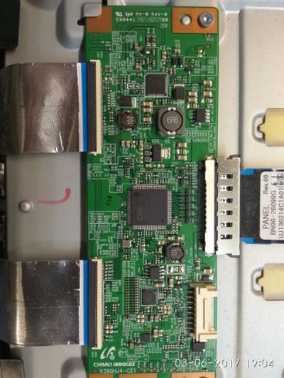 Лот: 9786422. Фото: 1. t-con V390HJ4-CE1 panel CY-HF390BGMV1V... Печатные платы