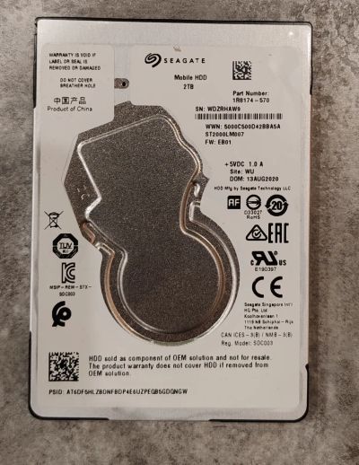 Лот: 24391464. Фото: 1. 2 ТБ Жесткий диск Seagate Mobile... Жёсткие диски (HDD)