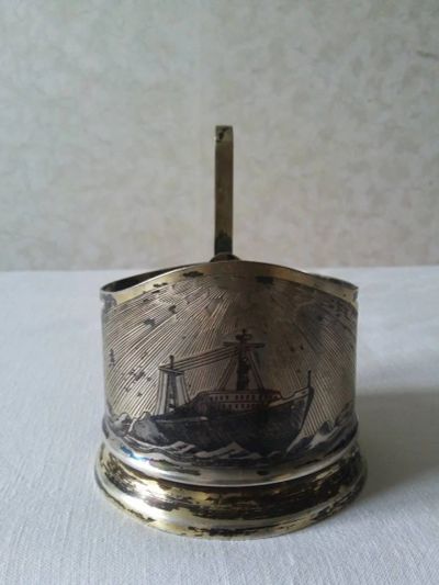 Лот: 6105956. Фото: 1. Подстаканник серебро. Предметы интерьера и быта