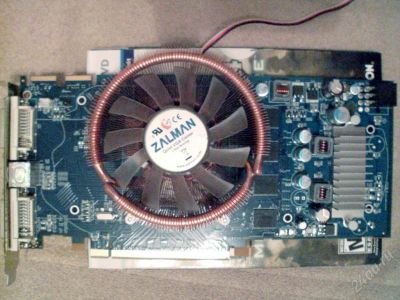 Лот: 145981. Фото: 1. Sapphire HD3870 512mb GDDR3+Zalman... Видеокарты