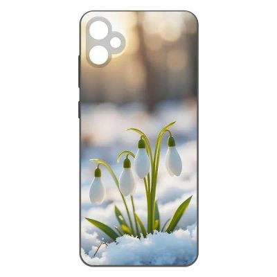 Лот: 25134864. Фото: 1. Чехол Krutoff Soft Case "Подснежники... Чехлы, бамперы