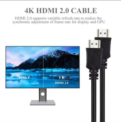 Лот: 24724700. Фото: 1. Кабель HDMI 2.0 высокоскоростной... Шлейфы, кабели, переходники