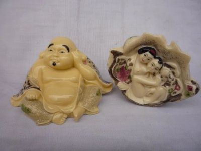 Лот: 3208245. Фото: 1. старый qingdynasty смола фигурка... Другое (коллекционирование, моделизм)