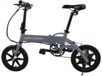 Лот: 21361694. Фото: 1. Электробайк HIPER HE-BL150, темно-серый. Электровелосипеды
