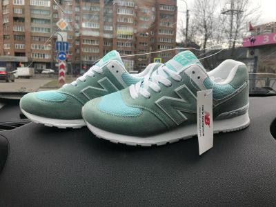 Лот: 11408569. Фото: 1. Кроссовки New Balance новые бирюза. Кеды, кроссовки, слипоны