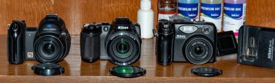 Лот: 20016331. Фото: 1. 3 компактные камеры: Nikon Coolpix... Цифровые компактные
