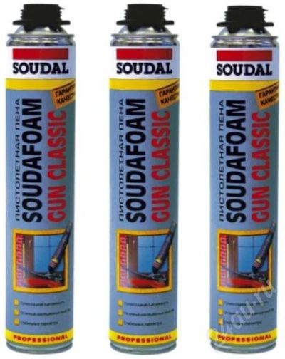 Лот: 336067. Фото: 1. Монтажная пена SOUDAL. Расходные материалы, сменные насадки