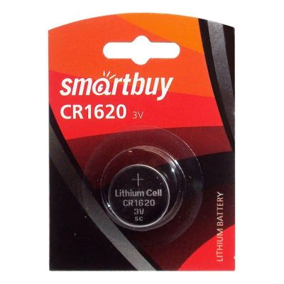 Лот: 11617047. Фото: 1. Литиевая Батарейка Smartbuy CR1620... Батарейки, аккумуляторы, элементы питания