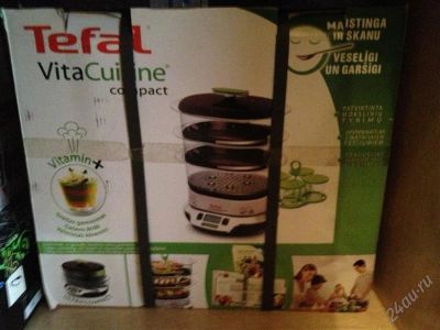 Лот: 2190782. Фото: 1. Пароварка Tefal VitaCuisine compact. Кухонная