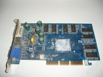 Лот: 542149. Фото: 1. AGP Gygabyte GV-N55128DP (Geforce... Видеокарты