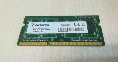 Лот: 17937286. Фото: 1. DDR3L A-DATA 4Gb 1RX8 12800S 1600MHz... Оперативная память