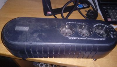 Лот: 20976498. Фото: 1. ИБП Powercom WOW-500U. ИБП, аккумуляторы для ИБП