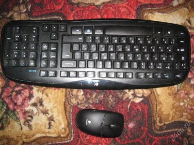 Лот: 1434252. Фото: 1. комплект беспроводная клавиатура... Клавиатуры и мыши