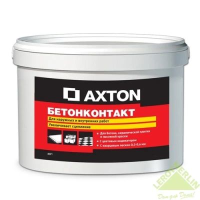 Лот: 5378391. Фото: 1. Грунтовка бетонконтакт Axton... Смеси, шпатлевки, цемент