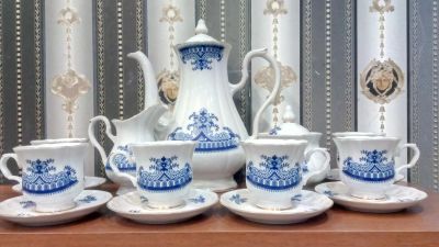 Лот: 21421534. Фото: 1. Кофейный сервиз форфор. Сервизы, наборы посуды