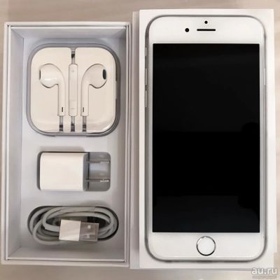 Лот: 8468220. Фото: 1. Apple iPhone 6 128 ГБ серебристый... Смартфоны