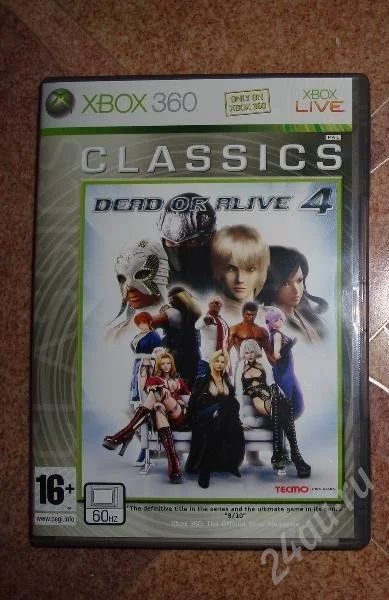 Лот: 482079. Фото: 1. Продам Dead Or Alive 4 xbox 360. Игровые приставки, консоли