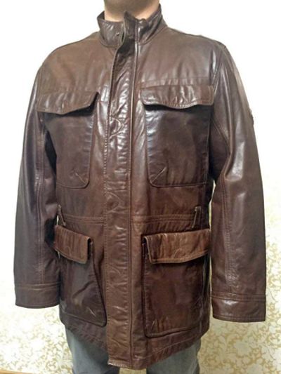 Лот: 13016388. Фото: 1. Куртка мужская кожаная Timberland. Верхняя одежда