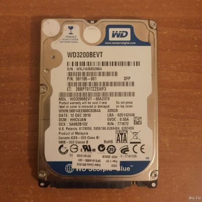 Лот: 18472597. Фото: 1. Жесткий диск 320 GB Western Digital. Жёсткие диски (HDD)