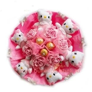 Лот: 3770133. Фото: 1. Букет из игрушек "Hello Kitty... Другое (цветы, букеты)