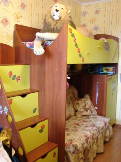 Лот: 10245385. Фото: 1. Кровать-чердак. Детские кровати и кроватки