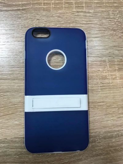 Лот: 9893816. Фото: 1. Чехол Iphone 6+/6S+ Синий. Чехлы, бамперы
