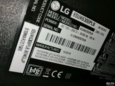 55uk6300plb. Схема - LG 55uk6300plb. 55uk6300plb не включается. Телевизор 55um7400plb LG фото чека.
