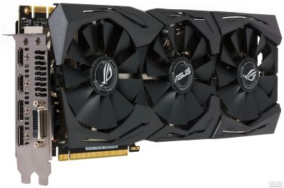 Лот: 13460053. Фото: 1. Asus ROG Strix GeForce GTX 1070... Видеокарты