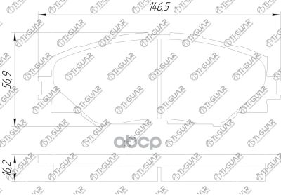 Лот: 21869942. Фото: 1. Тормозные Колодки Tg-714C/Pf1508... Тормозная система