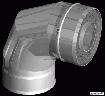 Лот: 10530551. Фото: 1. Колено УМК утепленное Д-150/250... Дымоходы