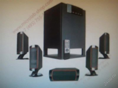 Лот: 2668230. Фото: 1. Колонки Microlab 5.1 X15 черный... Акустические системы