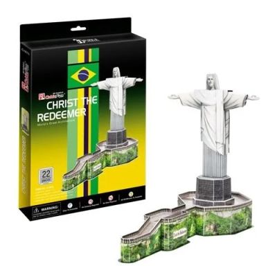 Лот: 14900786. Фото: 1. Пазл 3D CubicFun Статуя Христа-Искупителя... Конструкторы