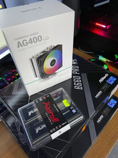Лот: 19685344. Фото: 1. i5 12400F + B660PRO + DDR4 16Gb... Комплекты запчастей
