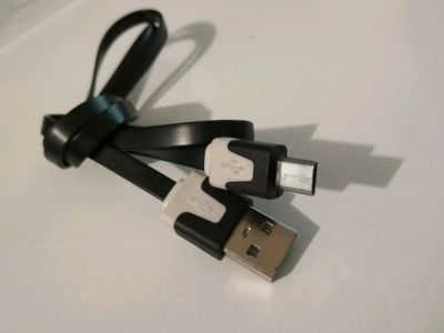 Лот: 11156527. Фото: 1. Плоский кабель USB - micro-USB... Дата-кабели, переходники