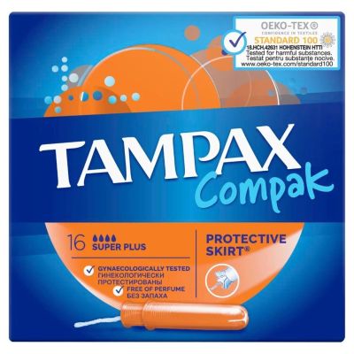 Лот: 24112871. Фото: 1. Тампоны Tampax, Super Plus, 16... Средства личной гигиены 