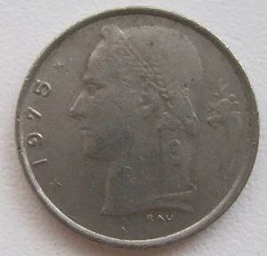 Лот: 12150734. Фото: 1. Бельгия 1 франк 1975 (надпись... Европа
