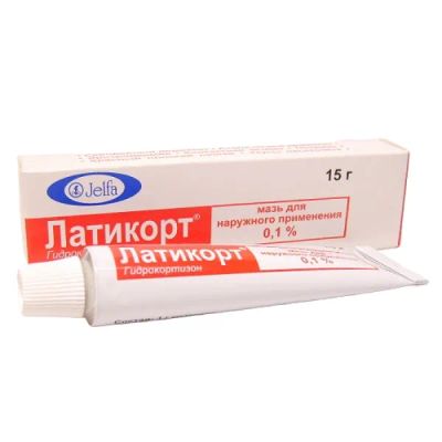 Лот: 23987042. Фото: 1. Латикорт мазь 0,1% 15г. Лекарства